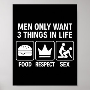 Herren Teil Erwachsene Männer übernachten Premium Poster