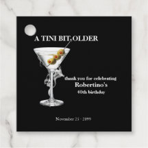 Herren Tini Bit Older Martini 40. Geburtstag