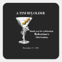 Herren Tini Bit Older Martini 40. Geburtstag