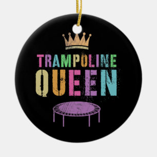 Herren TRAMPOLIN KÖNIGIN Turnen Team Turner Keramik Ornament