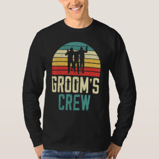 Herren Trauzeugen Crew Bräutigam Junggesellenabsch T-Shirt