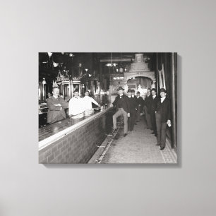 Herren trinken an der Bar, 1910 Leinwanddruck