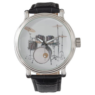 Herren-Uhr mit Drum-Kit Armbanduhr