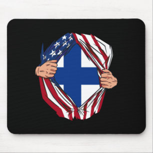Herren USA Amerikanisch gewachsen finnische Wurzel Mousepad