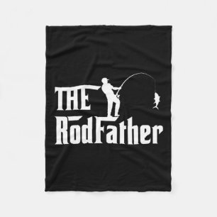 Herren Vatertag Rod Vater Fishing Funny Vathers Fleecedecke