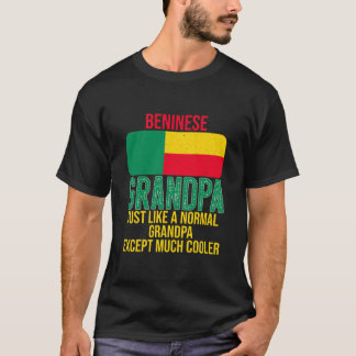 Herren Vintage Beninischer Opa Benin-Flagge für T-Shirt