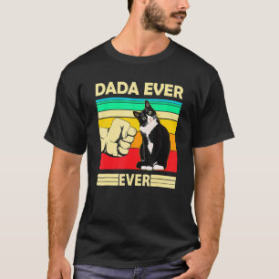 Herren Vintage Best Cat Dada Ever Bump Fit Cat Da T-Shirt