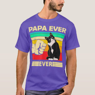 Herren Vintage Bester Katze Papa Ever Bump Fit Lus T-Shirt