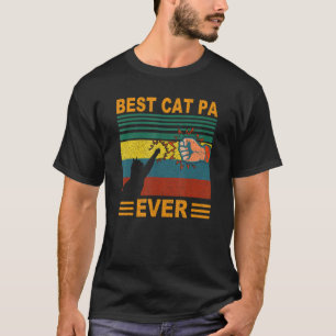 Herren Vintage Bestes Katzen Papa Aller Zeiten Ka T-Shirt