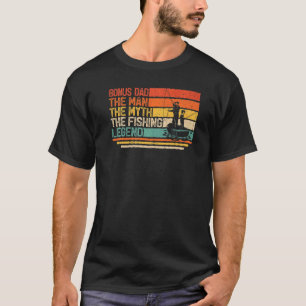 Herren Vintage Bonus Papa Der Mann Mythos Angelleg T-Shirt