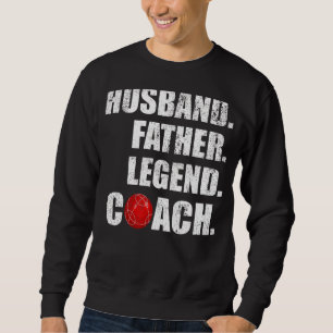 Herren Vintage Ehemann Vater Legende Boccia Traine Sweatshirt
