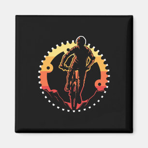 Herren Vintage-Fahrradgetriebe MTB-Mountainbiking- Magnet