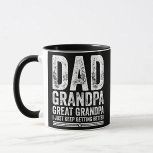 Herren Vintage Papa Opa Ur-Opa Ich werde einfach Tasse
