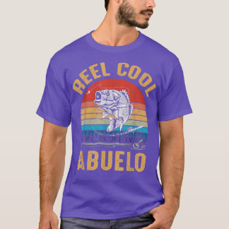 Herren Vintage Reel Cool Abuelo Angeln Vatertag T-Shirt