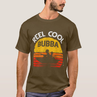 Herren Vintage Reel Cool Bubba Fisch AngelnVaterta T-Shirt