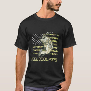 Herren Vintage Reel Cool Pops Angeln Für Papa oder T-Shirt