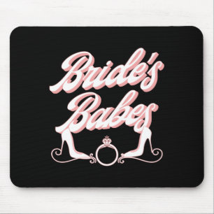 Herren Vintage Retro Bräute Mädchen Junggesellinne Mousepad