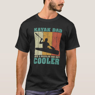 Herren Vintage Retro Kajaking Vater Wie ein normal T-Shirt