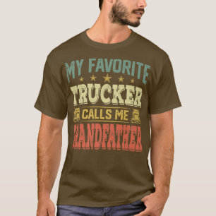 Herren Vintage Retro Mein Lieblings-LKW-Fahrer Nen T-Shirt