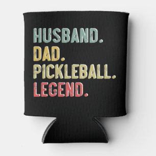 Herren Vintage-Shirt Ehemann Vater Pickleball Lege Dosenkühler