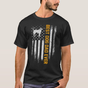 Herren Vintage USA Bester Pitbull-Hundepapa Aller T-Shirt