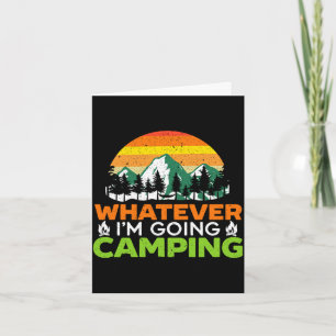 Herren was auch immer Camping Camper Naturliebhabe Karte