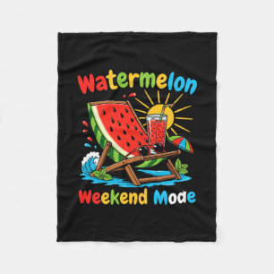 Herren Wassermelone Wochenende Mode tropische Somm Fleecedecke