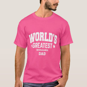 Herren Weimaraner Hund Papa Haustier Thema T-Shirt