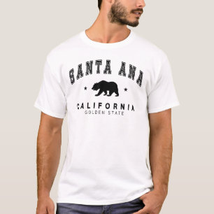 Herren Weiße Santa Ana - Grizzly Bear Design T-Shirt