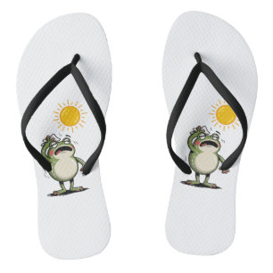 Herren Zen Frog Sunny Day Flip-Flops - Relaxed Flip Flops