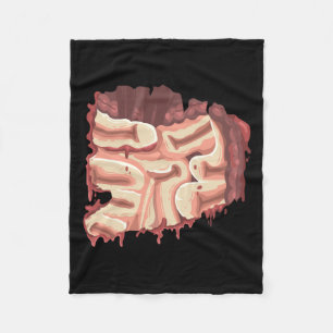 Herren Zombie-Eingeweide Innereien Magen Halloween Fleecedecke