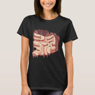 Herren Zombie-Eingeweide Innereien Magen Halloween T-Shirt