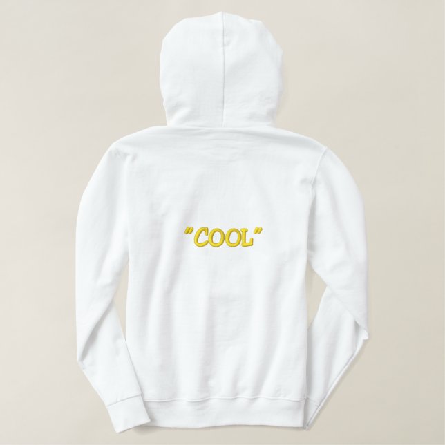 Herrenbesticktes Basic Hoodie Sweatshirt (Design Rückseite)