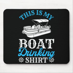 Herrenbootfahren Bootbesitzer Das ist Boottrinken Mousepad