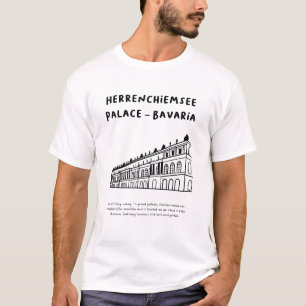 Herrenchiemsee-Palast, Bayern   Minimalistische Ku T-Shirt