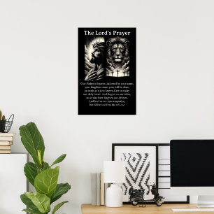 Herrengebet Sovereign Grace Monochrome Kunst Poster