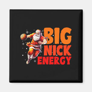 Herrenhemd Big Nick Energy Weihnachten Basketball Magnet