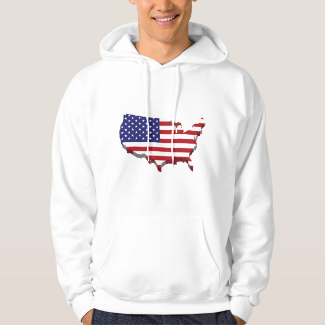 Herrenpatriotischer Hoodie (Vorderseite)