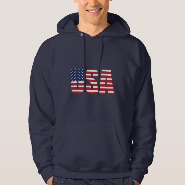 Herrenpatriotisches Hoodie (Vorderseite)
