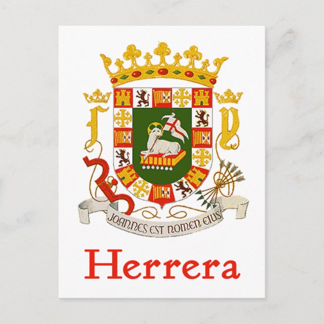 Herrera Shield of Puerto Rico Postkarte (Vorderseite)