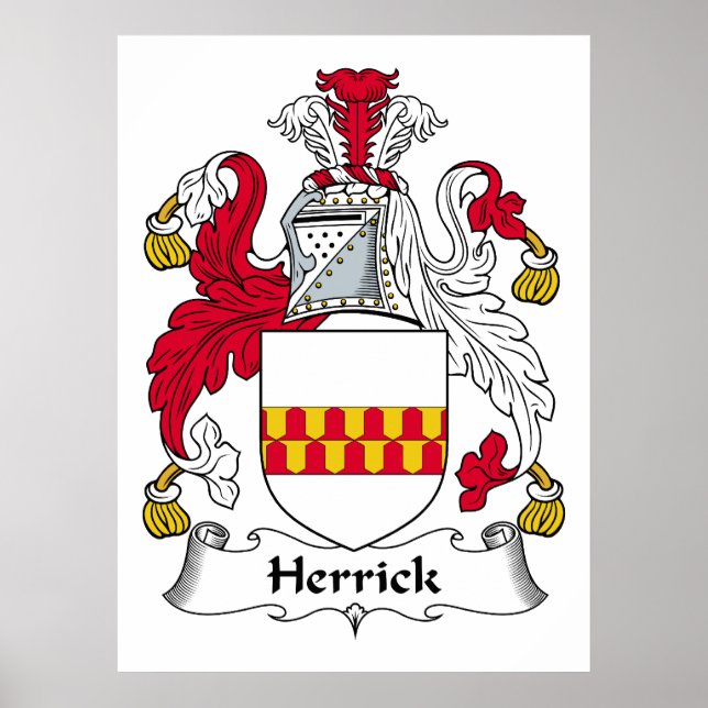 Herrick Familienwappen Poster (Vorne)