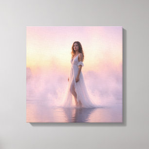Herrin der Nebel — Calm Horizon Kunstprint Leinwanddruck