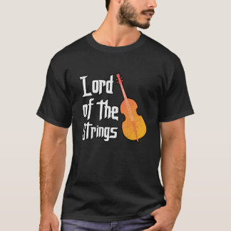 Herrin der Saiten Doppel-Bass Musik Geschenk T-Shirt