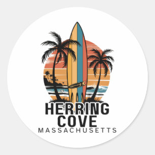 Herring Cove Beach Machusetts Surfen Surfer _1 Runder Aufkleber