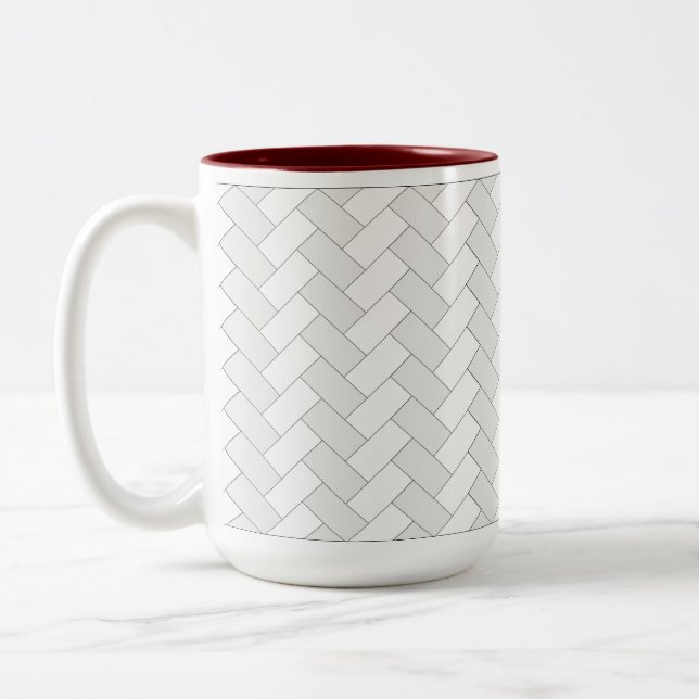 Herringbone Café Mug (Gauche)