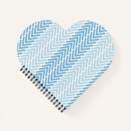 Herringbone Chic Blue Notizbuch