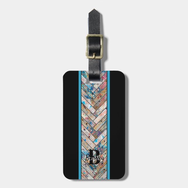 Herringbone-Lackierung Gepäckanhänger (Vorderseite vertikal)