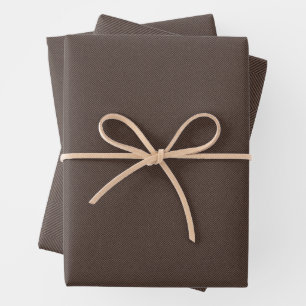Herringbone tweete rustikal braun Weihnachtsfeiert Geschenkpapier Set