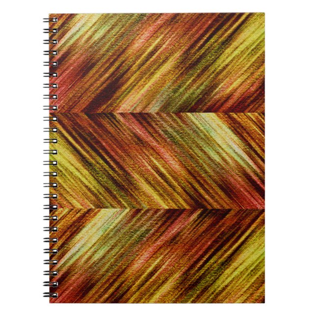 Herringbone vermischt rustikale Herbstfarbe Notizblock (Vorderseite)