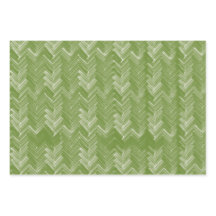 Herringbone Zickzack Muster Forest Green